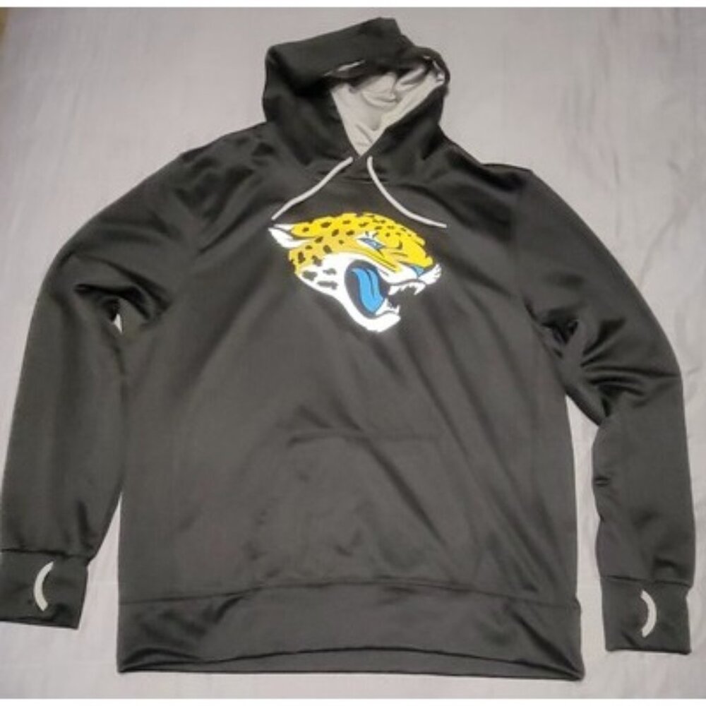 Jacksonville Jaguars Hoodie Mens 2XL Black NFL Football Pullover Sweatshirt